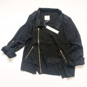 Revolve Line&Dot black Moto style jacket